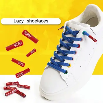 1 Пара плоских шнурков без завязок, эластичные шнурки для кроссовок, быстрое надевание и снятие защитной обуви, кружевные аксессуары для ленивой обуви