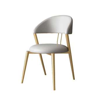 2 кресла Nordic light роскошное высококачественное художественное изделие с сетчатой красной спинкой ins, туалетный табурет для домашнего стола, стул для ресторана высокого класса