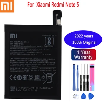 2022 года xiaomi 100% Новый Оригинальный Сменный Аккумулятор для телефона BN45 3900 мАч для Xiaomi Redmi Note 5 с бесплатными инструментами