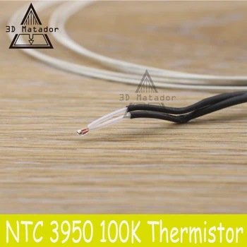 5 шт./лот NTC 100K Ohm 3950 1% Термисторы для Reprap SWTG Mend стеклянный герметичный термистор 3950 Устойчивый датчик горячей замены