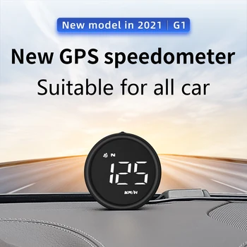 Geyiren G1 GPS HUD 2023 Новый Головной Дисплей Цифровой Спидометр КМ/ч, Измеритель пробега, Аксессуары для Автоэлектроники для всех Автомобилей
