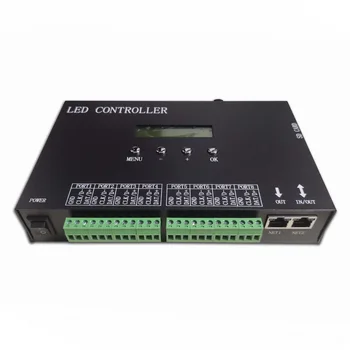 H807SA 8-портовый онлайн-контроллер Artnet digital thermo 8192 пикселей с 8 портами DMX