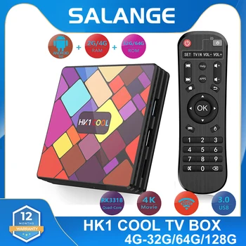 HK1 COOL Smart TV Box Android 9,0 4K 1080P RK3318 Четырехъядерный Двойной WiFi 2,4 и 5G 2 ГБ/4 ГБ ОЗУ 16 ГБ 32 ГБ 64 ГБ 128 ГБ ПЗУ телеприставка