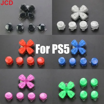 JCD Для PS5 Функциональная клавиша направления Кнопки для контроллера PS 5 Кнопка с Крестообразным желе ABXY D Pad Набор ключей для сушки