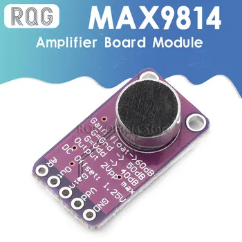 MAX9814 Модуль платы усилителя микрофона AGC, автоматическая регулировка усиления для Arduino, программируемый коэффициент атаки и высвобождения, низкий THD
