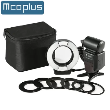 Mcoplus MCO-14EXT-N TTL Светодиодная Макрокольцевая вспышка Speedlite для Nikon D7100 D750 D850 D7200 D500 D810 D7500 D5600 D3400 D5600 D5300