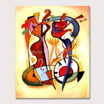 Mintura, современное абстрактное искусство, сумасшедшая играющая музыка, картина маслом на холсте, настенная картина ручной работы для украшения дома в гостиной