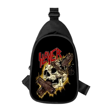 Slayer Thrash Metal 3D Принт Новая Мужская Нагрудная Сумка Через Плечо По Диагонали Женская Сумка через плечо Для мужа Школьная Поясная Сумка Мужская нагрудная сумка