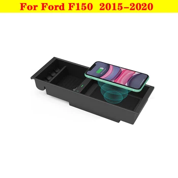 Автомобильный Мобильный телефон Пластина для быстрой Зарядки Автомобильный Держатель беспроводного зарядного устройства для мобильного телефона 10 Вт Аксессуары 2015-2020 для Ford F150