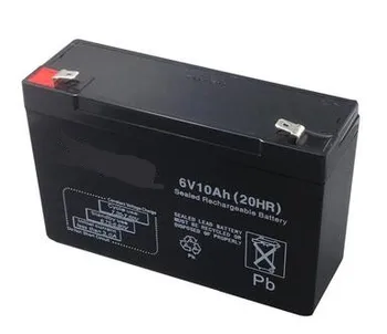 Бесплатная доставка свинцово-кислотная батарея 6V 10AH VRLA перезаряжаемая батарея свинцово-кислотная батарея с регулируемым клапаном
