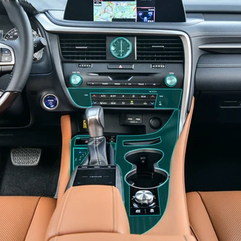 Защитная пленка для внутренней консоли автомобиля, панель передач, для Lexus RX 2016-On RX 300 350 400 450 h, Защита От Царапин, наклейки из ТПУ, Аксессуары