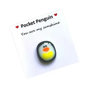 Милый Карманный Пингвин Обнимает Мини-Милый Карманный Пингвин Обнимает Подарки На День Рождения Для Своего Маленького Пингвина, Любовные подарки На День Святого Валентина