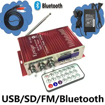 Мини-усилитель Bluetooth KENTIGER HY-502S Мощностью 40 Вт, USB/SD-плеер, FM-радио С дистанционным управлением, Адаптер питания и кабель AUX Опционально