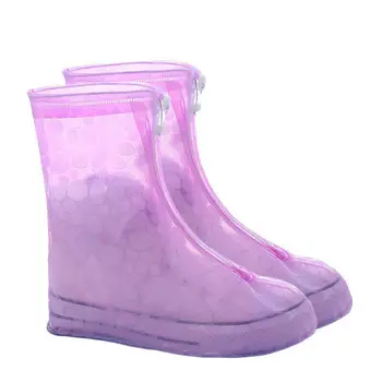 Мужской женский многоразовый дождевик, нескользящий износостойкий толстый водонепроницаемый чехол для обуви, дождевик с водонепроницаемым слоем