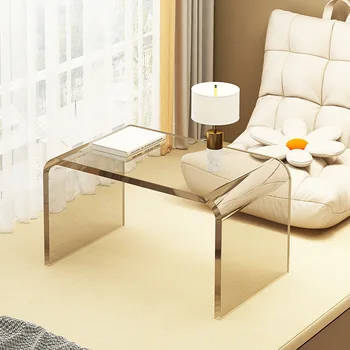 Роскошный Акриловый Многофункциональный диван-стол в семейной гостиной с чувством дизайна, Чайный столик, прикроватный столик, Бытовая мебель для спальни