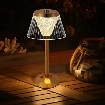 Светодиодная настольная лампа в стиле Ретро, барная настольная лампа, атмосфера ресторана, Декоративные светильники, USB Перезаряжаемый Беспроводной ночник, прикроватная лампа