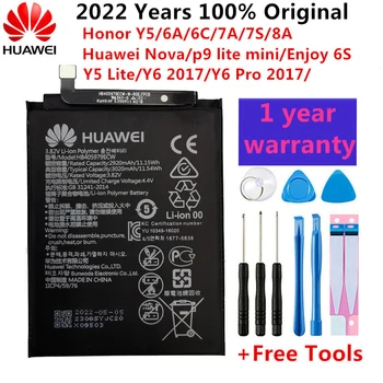 Сменный аккумулятор для Huawei Nova/Enjoy 6S/Honor (6C 6A 7A 7S 8A 7A Pro)/ (Y5 Y6 Y6 Pro) 2017/P9 Lite mini HB405979ECW 3020 мАч