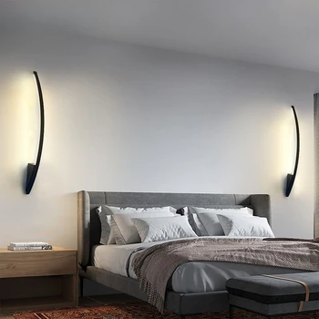 Современное настенное подвесное 2021 новое светодиодное простое освещение гостиная в стиле ар-деко роскошный фон дизайнерская спальня прикроватная бра