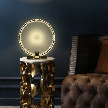 Современный свет, роскошная хрустальная настольная лампа, прикроватные светильники для спальни, креативный кабинет, торшер для гостиной в скандинавском стиле, мебель со светодиодной подсветкой
