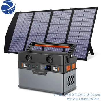 Солнечный генератор Yun Yi ALLPOWERS, портативная электростанция 110 В/220 В, мобильное аварийное резервное питание со складной солнечной панелью 18 В C