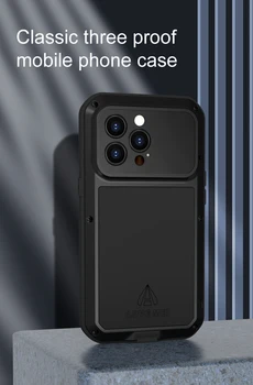 Чехлы для Iphone14, сверхпрочный металлический водонепроницаемый чехол для телефона Для Iphone 14 Pro Max Plus, Противоударный чехол Doom Armor
