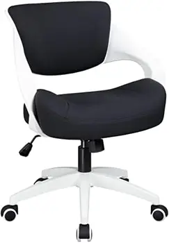 Эргономичный офисный компьютерный стол Детское учебное кресло с функцией поддержки талии, поворотное на 360 ° для дома и офиса (серый)